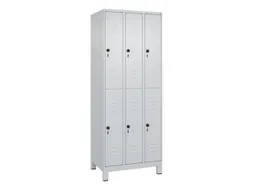 dubbeldekse locker,HxBxD 1950x750x500mm,3x2vak.,vak B 250mm