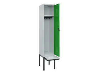 locker met bank,HxBxD 2120x400x815mm,1vak,vak B 400mm,draaigrendel - 1