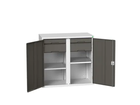 universele kast,HxBxD 1000x1050x550mm,2xStalen bodem,4lade(n)