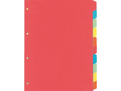 Tabbladen Kangaro 4-gaats PE410 10-delig assorti karton