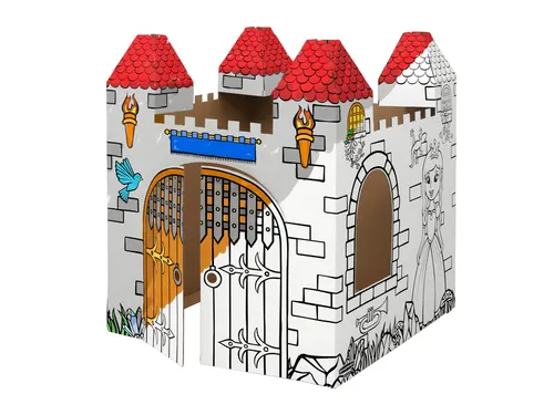 Kartonnen Kasteel XL Bankers Box Play inkleurbaar