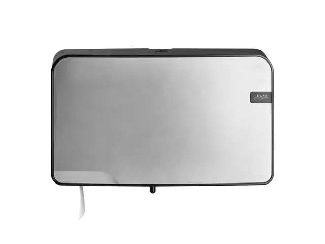Euro 441097 Quartz Toiletrolhouder mini duo jumbo Silver