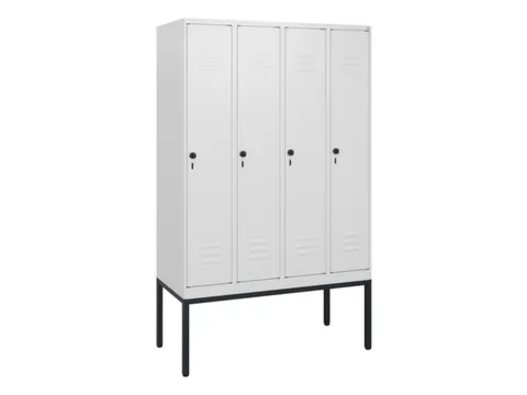 locker,HxBxD 1950x1200x500mm,4vak,vak B 300mm,draaigrendel