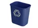 Corbeille Rubbermaid Recycling Medium 26L bleu