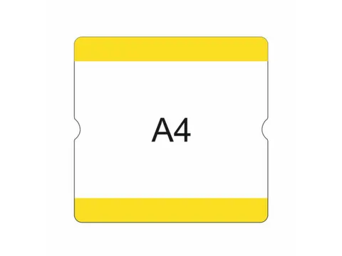 beschrijfbare hoes,markering HxB 302x290mm,PVC,geel