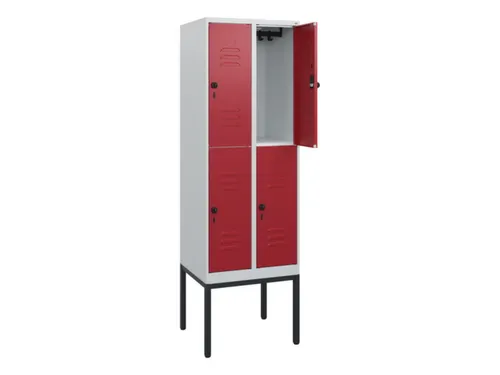 dubbeldekse locker,HxBxD 1950x600x500mm,2x2vak.,vak B 300mm