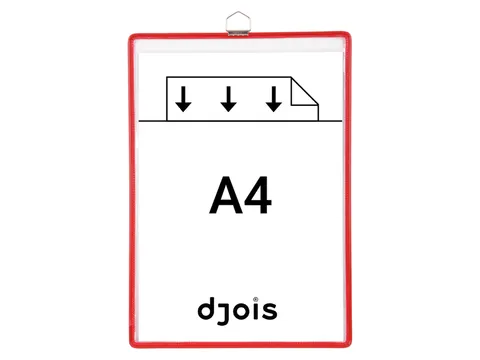 Zichtpanelenframe hangend Tarifold A4 rood 5 stuks