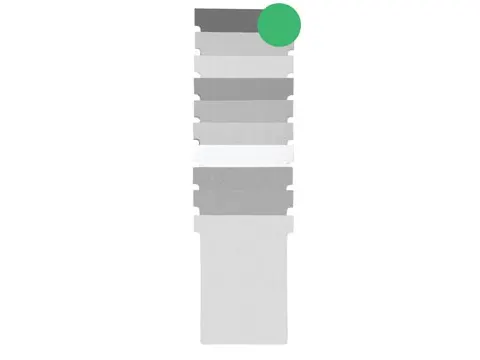 T-planbordkaarten index 1,5, ft 53 x 45 mm, groen