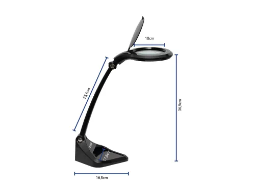Loeplamp MAUL Iris LED dimbaar zwart