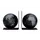 Boekensteun TROIKA met magnetische Wereldbol 13cm 2 stuks Zwart