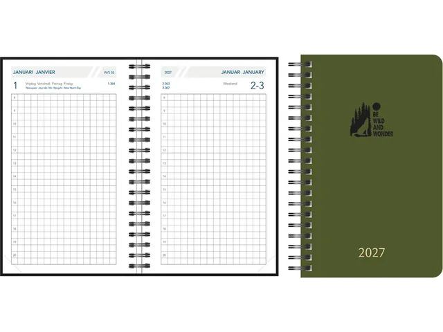 Agenda Technica 10W PP 500 micron color assorti 1dag/pagina 2026