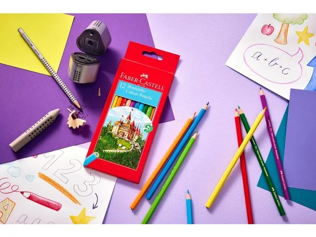 Crayons de couleur Faber-Castell Castle hexagonal étui 48 pces