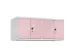 opzetkast,v. locker voor scheiding van kleding,4vak.,vak B 300mm