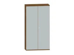 Kantoorkast 1920x1000x430mm Decor Romp Noten Decor Front Lichtgrijs