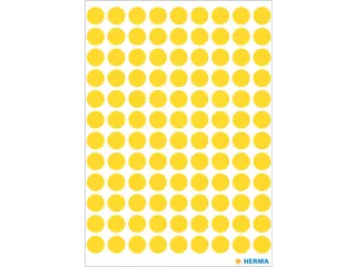 HERMA 1841 Multipurpose etiketten Rond 8mm Geel 540 stuks - 2