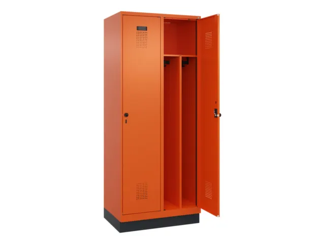 locker voor scheiding van kleding,HxBxD 1950x800x500mm,2vak