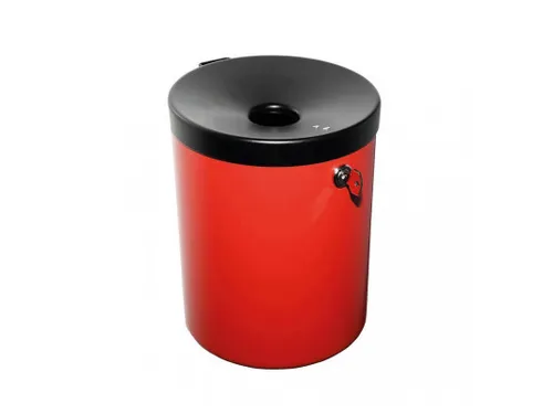 wandasbak,HxØ 250x180mm,romp staal,romp rood