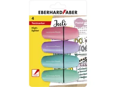 Markeerstift Eberhard Faber mini pastel 4st. op kaart