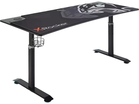 Xrocker Cougar Xl Gaming bureau grijs 5136501 verstelbaar aluminium