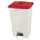 pedaalemmer,1x90l,HxBxD 820x500x412mm,romp PP wit,deksel PP rood