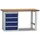 Werkbank 840x1500x700mm 4laden 175mm Frame Ral5010 Front Ral5010
