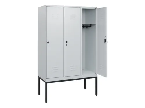 locker,HxBxD 1950x1200x500mm,3vak,vak B 400mm,draaigrendel