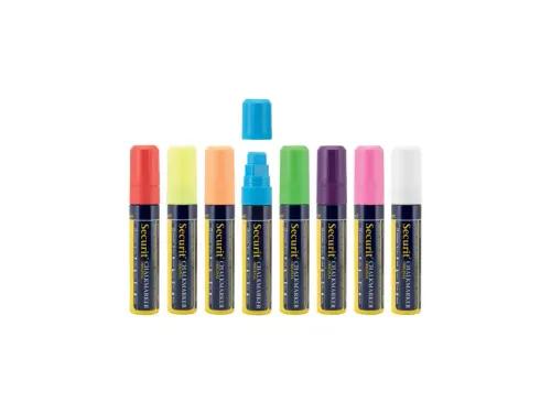 Krijtstift Securit Sma-720 Blokpunt 7-15mm Assorti 8 Stuks