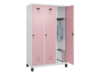 locker,HxBxD 1950x1200x500mm,3vak,vak B 400mm,draaigrendel,voeten - 1