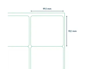 Etiketten Zelfklevend Wit 6 op A4 99.1x93.1mm 1000 Vel - 2