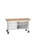 werkbank,HxBxD 830x1500x600mm,multiplexblad,uitrusting: 3laden,legbord