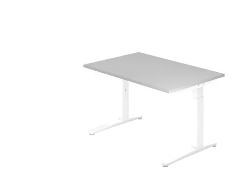 In hoogte verstelbaar bureau,HxBxD 680-850x1200x800mm,blad grijs
