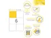 Etiquette universelle A4 permanent 99,1x93,1mm blanc 600 pièces