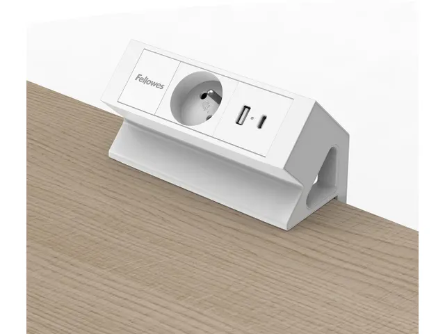 contactdoos Power Desk wit voor België
