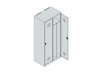 locker voor scheiding van kleding,HxBxD 1850x800x500mm,2vak - 3