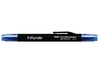 Kalligrafiepen Itoya CL10 1.5mm én 3.0mm penpunt blauw - 3
