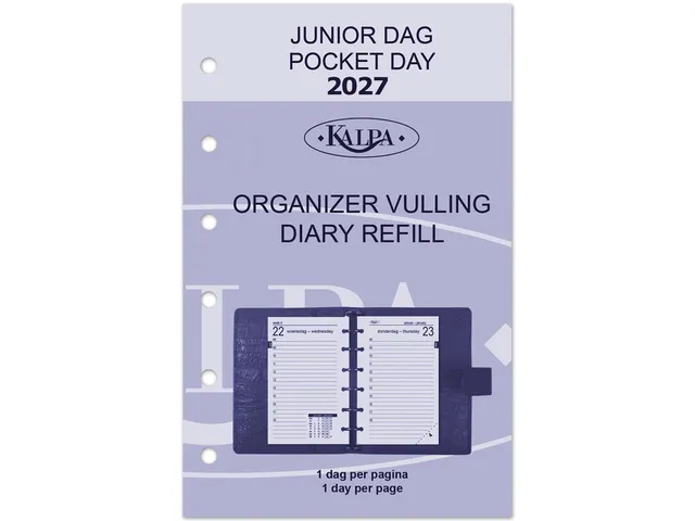 Agendavulling 2027 Kalpa Pocket 1dag/1pagina