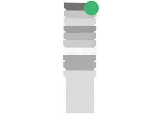 T-planbordkaarten index 1,5, ft 53 x 45 mm, groen - 1
