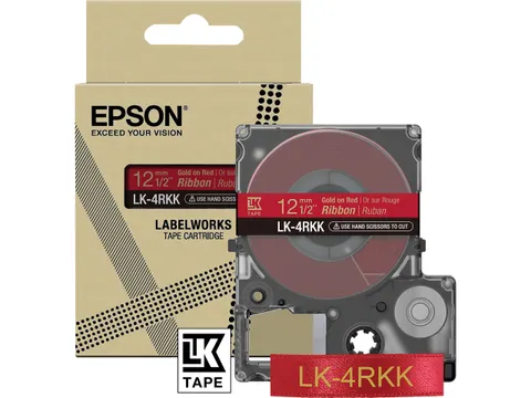C53S654033 Epson 12Mm Red Gold Lk4Rkk Tape 5M Satin
