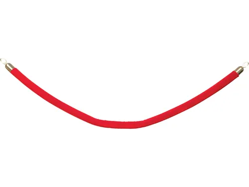 Afzetkoord Securit 150cm rood met goudkleurige knop
