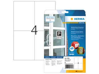 HERMA 10796 Weerbestendige etiketten A4 105x148mm Wit 80 stuks - 1