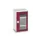 vitrinekast 900x525x550mm 2xStalen bodem romp RAL7035 front RAL3004