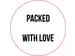Sluitzegel op Rol Transparant 35mm Packed With Love