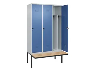 locker voor scheiding van kleding,HxBxD 2120x1200x815mm,3vak - 2
