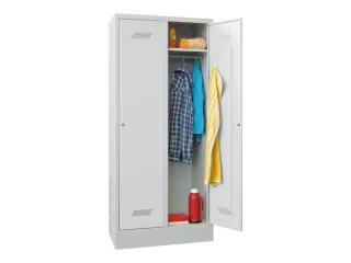 locker,HxBxD 1850x800x500mm,2vak,vak B 400mm,RAL7035,front RAL7035 - 3