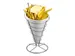 Cornet à frites emga porcelaine avec support