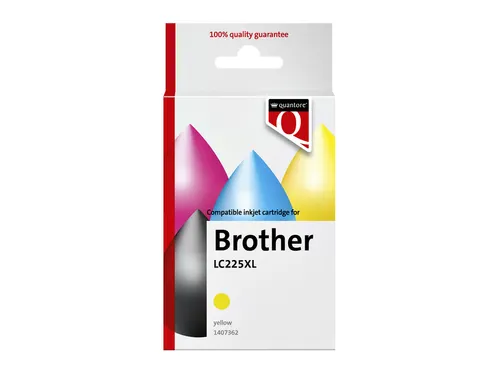 Inktcartridge Quantore alternatief tbv Brother LC225XL geel