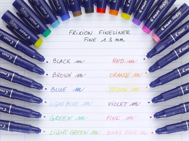 Fineliner Pilot FriXion pointe fine 1,3mm display de 60 couleurs assor
