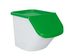 ingrediëntendispenser,HxBxD 450x430x610mm,40l,PP,bak/deksel wit/groen