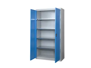 Draaideurkast Hxbxd 1950x1000x500mm 4 Legborden Romp RAL7035 Front RAL - 1
