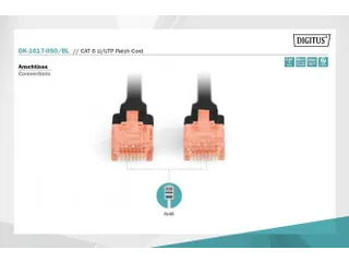 CAT 6 U-UTP patchkabel koper LSZH AWG 26/7 Lengte 5m Zwart - 5